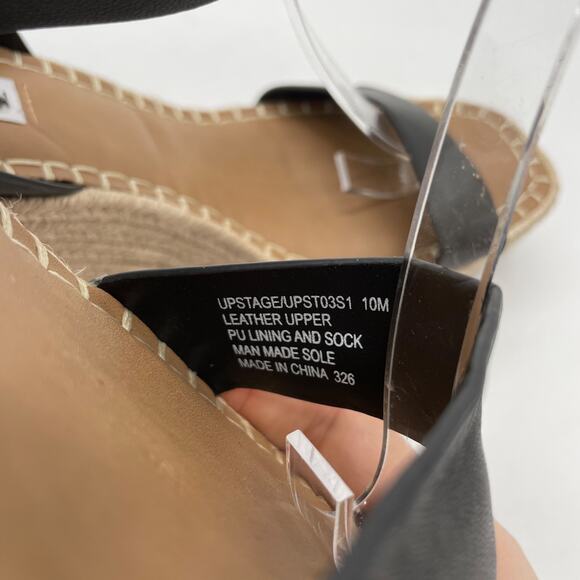 Steve Madden Women's Upstage Espadrille Wedge Sandals Black Size 10M - Picture 5 of 7